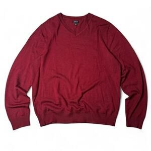 Apt. 9 Men’s Merino Blend V-Neck Sweater Maroon NWT, Size Large